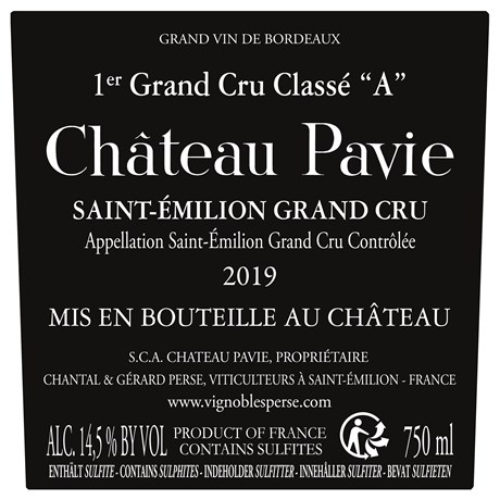 Pavie - Saint-Emilion Grand Cru 2019