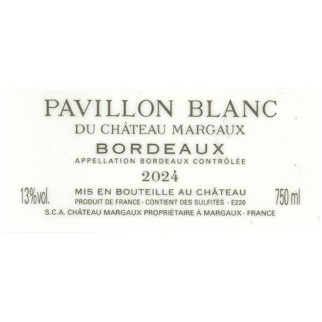 Pavillon blanc - Bordeaux 2024