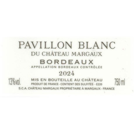 Pavillon blanc - Bordeaux 2024