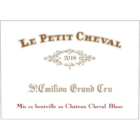 Le Petit Cheval - Château Cheval Blanc - Saint-Emilion Grand Cru 2018