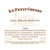 Petit Cheval rouge - Château Cheval Blanc - Saint-Emilion Grand Cru 2005