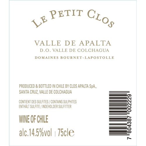 Le Petit Clos - Clos Apalta - Chile 2016 b5952cb1c3ab96cb3c8c63cfb3dccaca 
