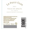 Le Petit Clos - Clos Apalta - Chili 2017