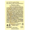 Petit Mouton - Château Mouton Rothschild - Pauillac 2017