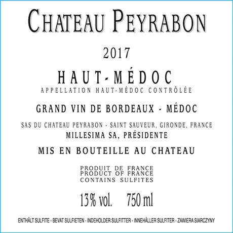 Peyrabon - Haut-Médoc 2017