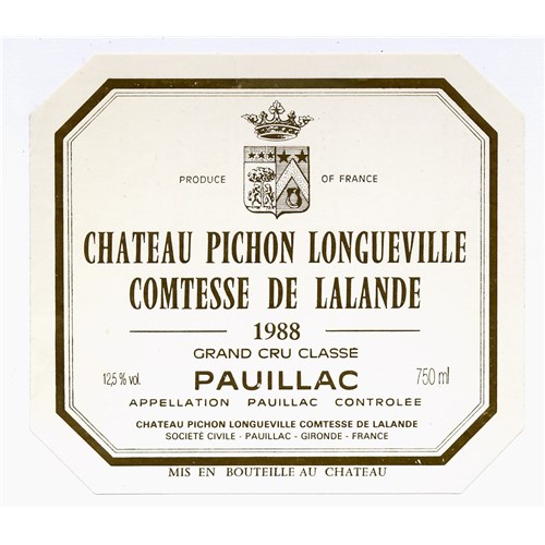 Pichon Comtesse de Lalande - Pauillac 1988