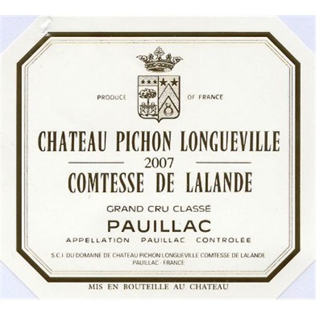 Pichon Comtesse de Lalande - Pauillac 2007