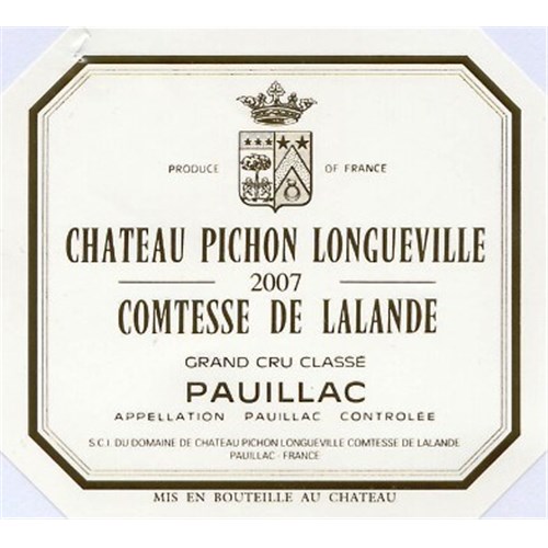 Pichon Comtesse de Lalande - Pauillac 2007