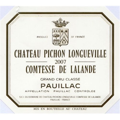 Pichon Comtesse de Lalande - Pauillac 2007
