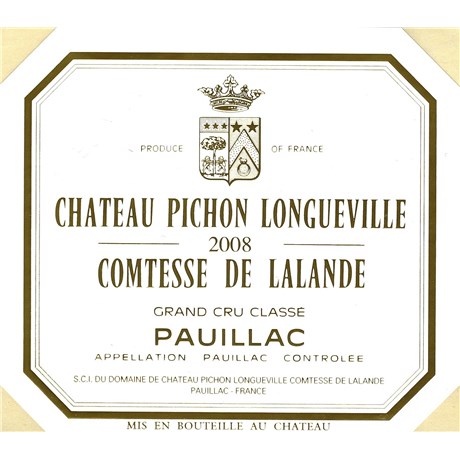 Pichon Comtesse de Lalande - Pauillac 2008