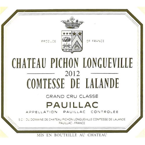 Pichon Comtesse de Lalande - Pauillac 2012