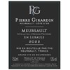 Pierre Vincent Girardin - En Luraule Mersault - Meursault 2022