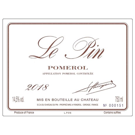Le Pin 2018 - Pomerol