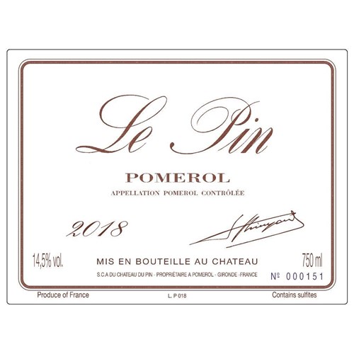 Le Pin 2018 - Pomerol