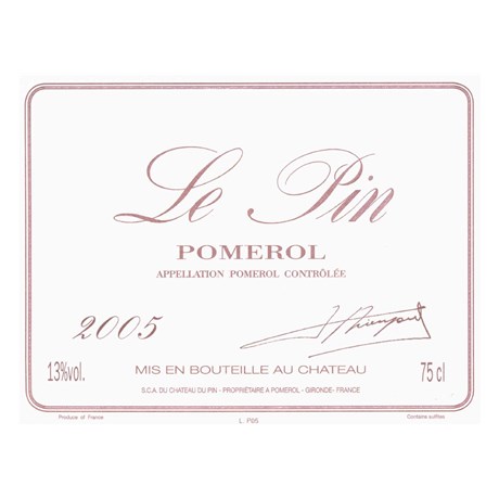 le Pin - Pomerol 2005