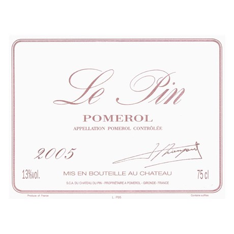 le Pin - Pomerol 2005