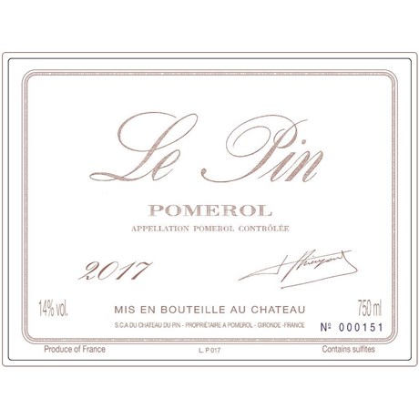 le Pin - Pomerol 2017
