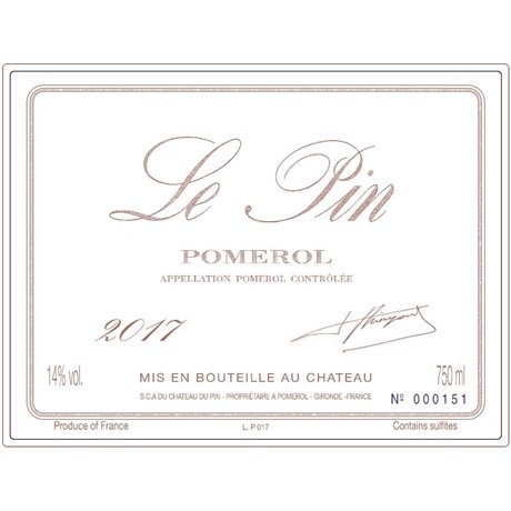 le Pin - Pomerol 2017