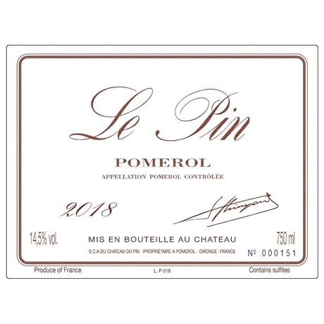 le Pin - Pomerol 2018