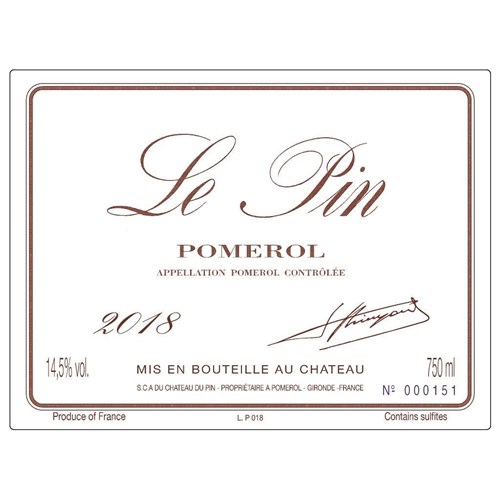 Le Pin - Pomerol 2018