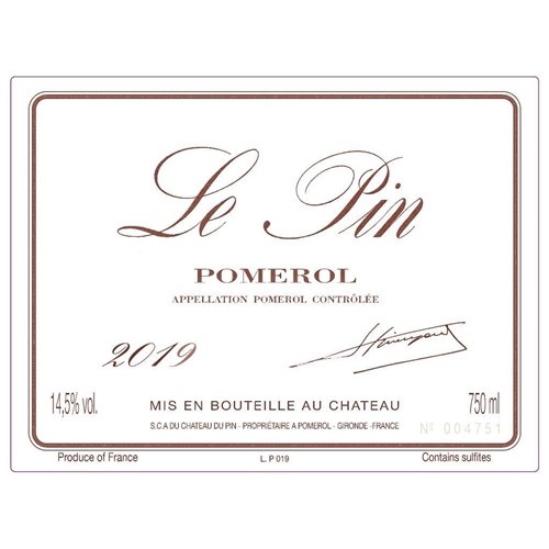 Le Pin - Pomerol 2019