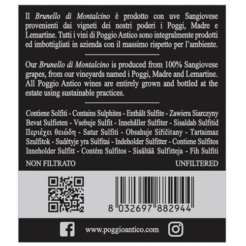 Poggio Antico - Brunello Di Montalcino 2019