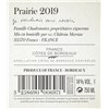 Prairie - Francs-Côtes de Bordeaux 2019