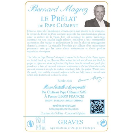 Prélat de Pape Clément Blanc - Château Pape Clément - Graves 2018
