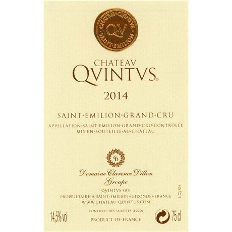 Quintus - Saint-Emilion Grand Cru 2014