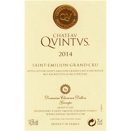 Quintus - Saint-Emilion Grand Cru 2014