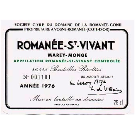 Romanée Saint-Vivant - Domaine de la Romanée-Conti - Romanée Saint-Vivant 2013