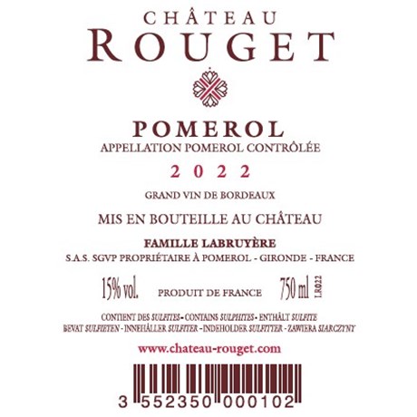 Rouget - Pomerol 2022