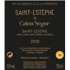 Saint Estephe de Calon Ségur - Saint-Estèphe 2018
