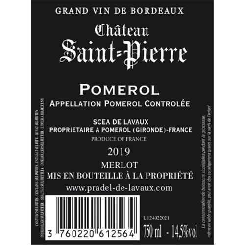 Saint-Pierre (Pomerol) - Pomerol 2019