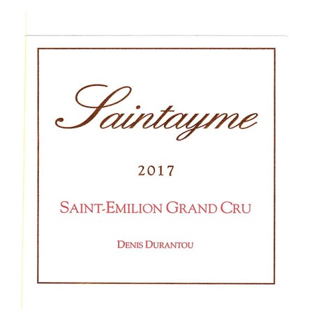 Saintayme - Saint-Emilion Grand Cru 2017