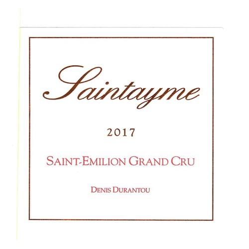 Saintayme - Saint-Emilion Grand Cru 2017