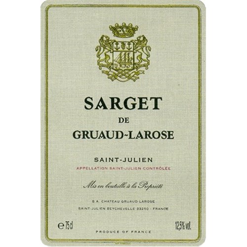 Sarget de Gruaud Larose - Château Gruaud Larose - Saint-Julien 2017 6b11bd6ba9341f0271941e7df664d056 