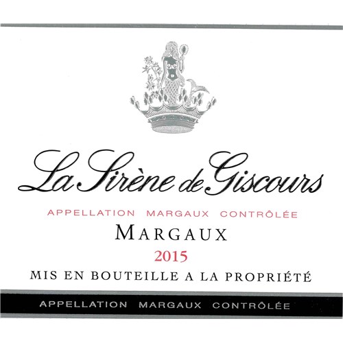 Sirène de Giscours - Margaux 2015