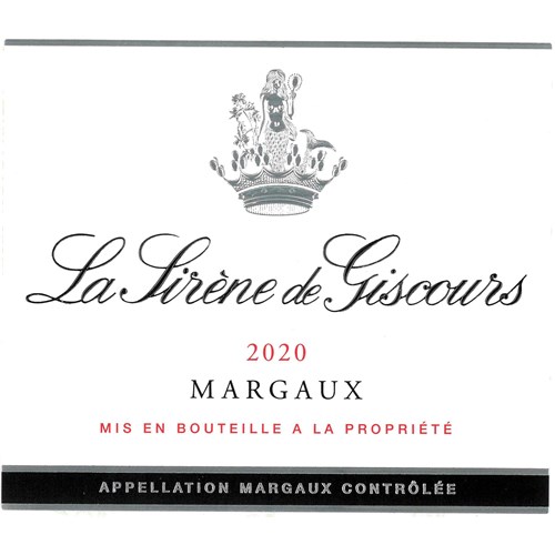 Sirène de Giscours - Margaux 2020