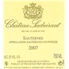 Suduiraut - Sauternes 2007