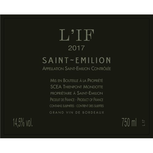 The If - Saint-Emilion Grand Cru 2017 4df5d4d9d819b397555d03cedf085f48 