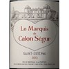 The Marquis of Calon Ségur - Saint-Estèphe 2013 