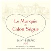 The Marquis of Calon Ségur - Saint-Estèphe 2013 