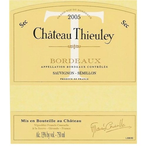 Thieuley blanc - Bordeaux 2021