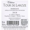 Tour de Laroze - Margaux 2018