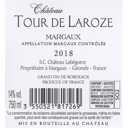 Tour de Laroze - Margaux 2018