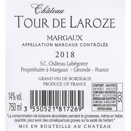 Tour de Laroze - Margaux 2018