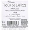 Tour de Laroze - Margaux 2018