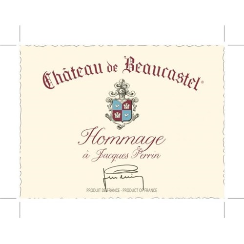 Tribute to Jacques Perrin - Château Beaucastel - Châteauneuf du Pape 2011 