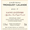 Tronquoy Lalande - Saint-Estèphe 2017
